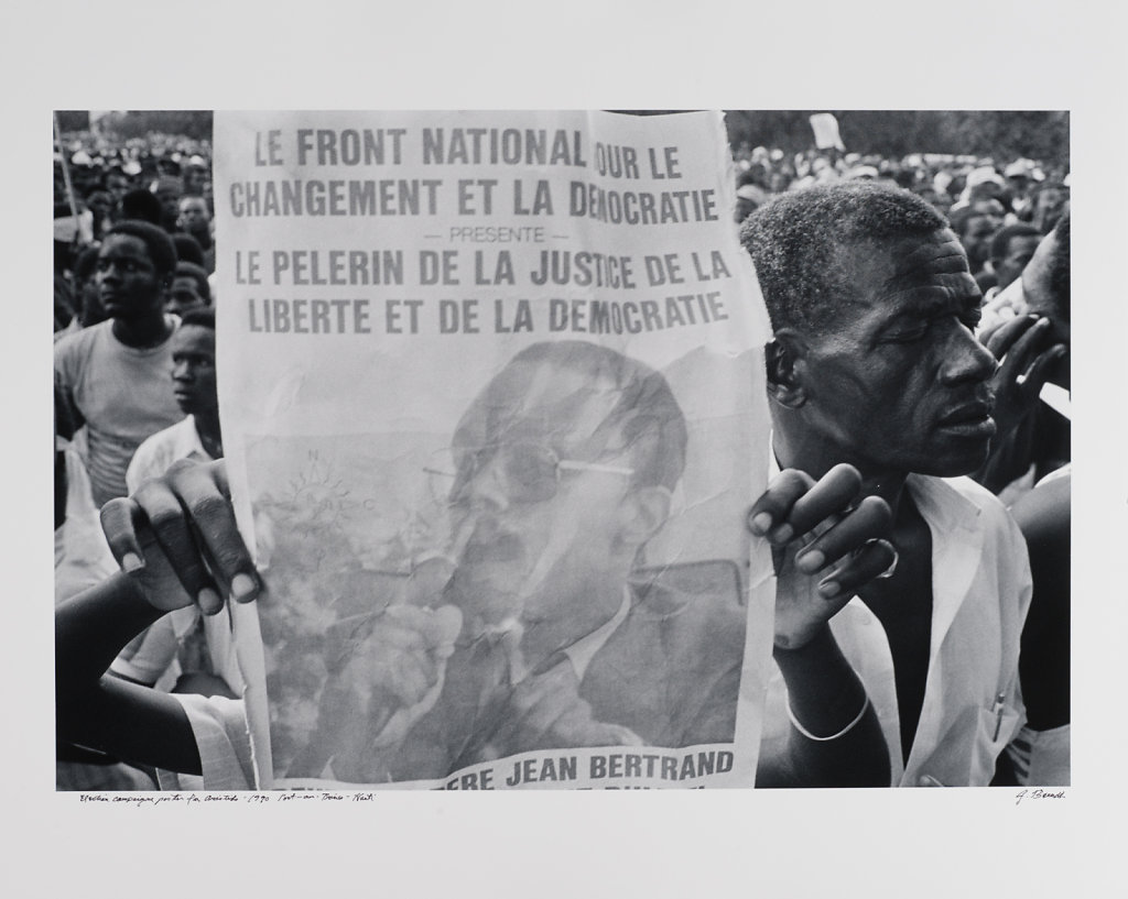 Election campaigne poster for Aristide, Port-au-Prince, Haiti, 1990